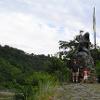 Me and my daughters at the statue of the Lorelei, Sankt Goar, 2009