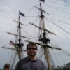 Brian, with the ship's rigging.