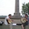 Playing at Perry's Victory Monument.