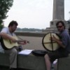 Playing at Perry's Victory Monument.